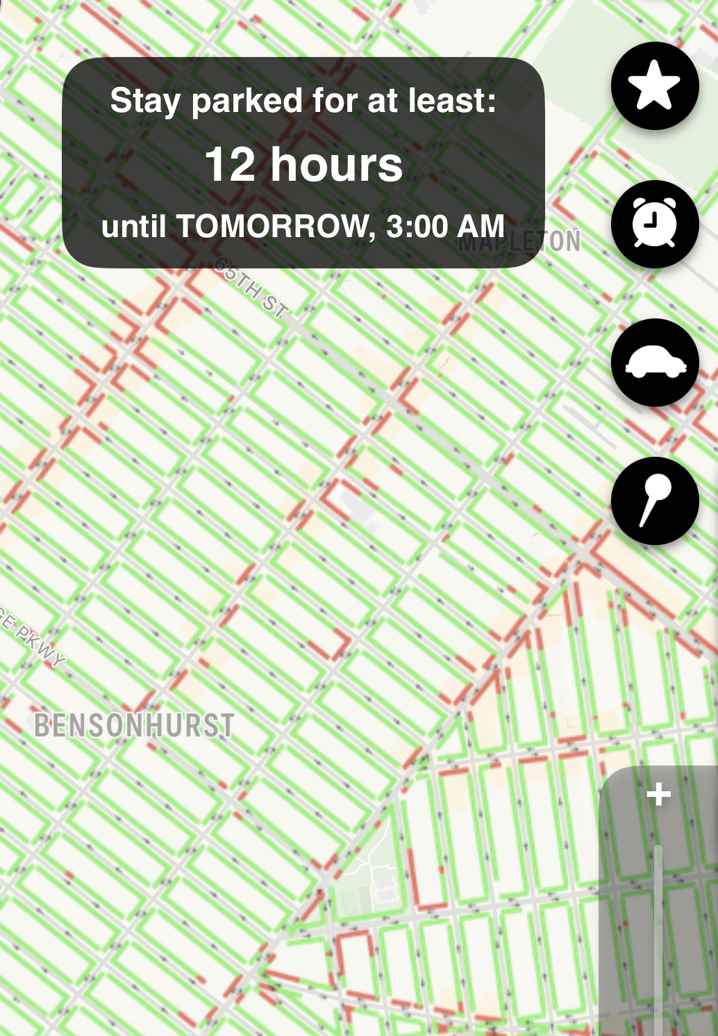 Grid filtered for a 12-hour minimum stay