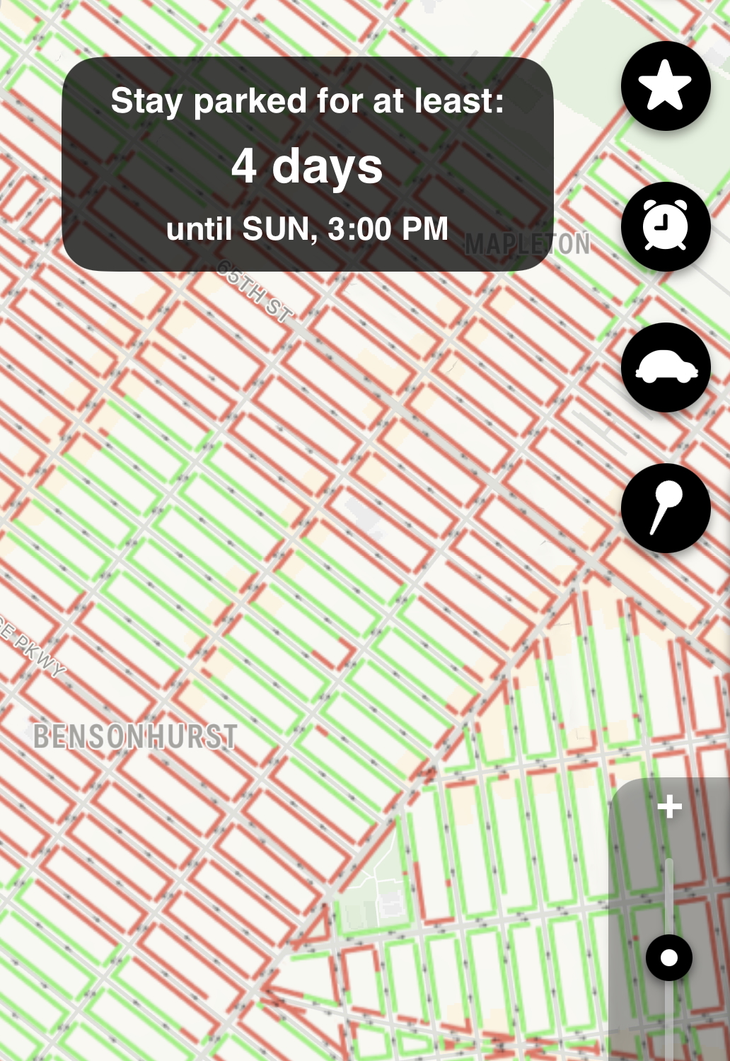 Grid filtered for a 4-day minimum stay